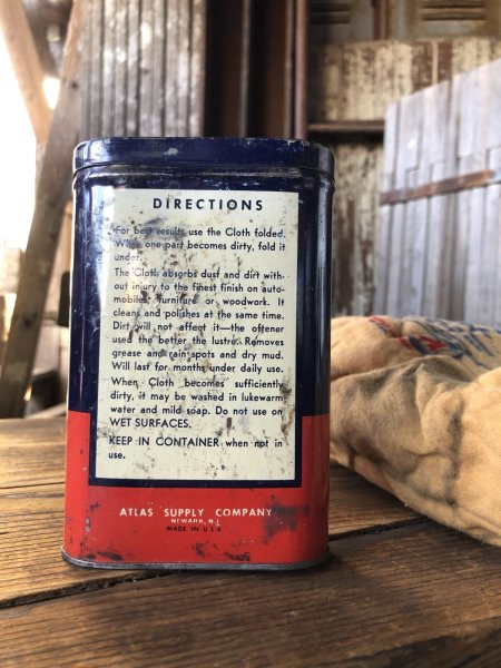 画像6: Vintage ATLAS Polishing Cloth Can (A154) (6)