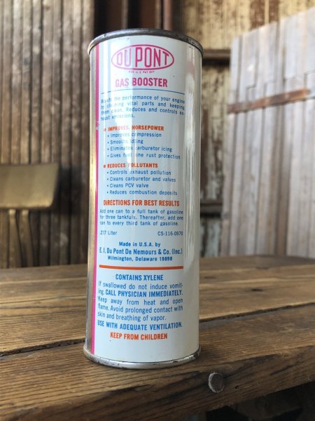 画像3: Vintage Oil Can DU PONT Gas Booster (A144) (3)