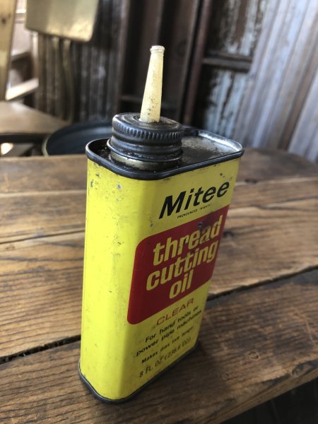 画像2: Vintage Oil Can Mitee thread cutting oil (A148) (2)