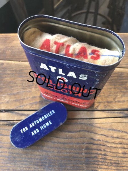 画像3: Vintage ATLAS Polishing Cloth Can (A154) (3)