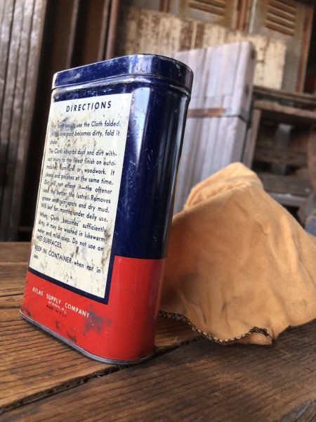 画像5: Vintage ATLAS Polishing Cloth Can (A154) (5)