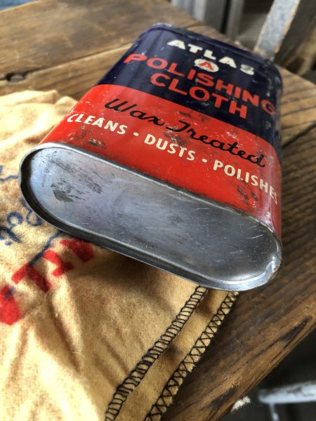 画像8: Vintage ATLAS Polishing Cloth Can (A154) (8)