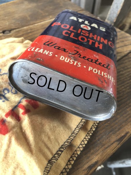 画像8: Vintage ATLAS Polishing Cloth Can (A154) (8)