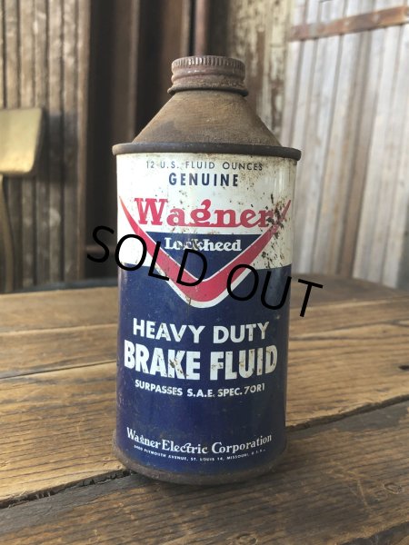 画像1: Vintage Oil Can Wagner Lockheed Heavy Duty Brake Fluid (A146) (1)
