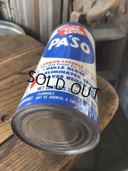 画像5: Vintage Oil Can PASO Paint Varnish Lacquer (A150) (5)