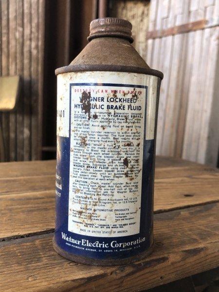 画像3: Vintage Oil Can Wagner Lockheed Heavy Duty Brake Fluid (A146) (3)