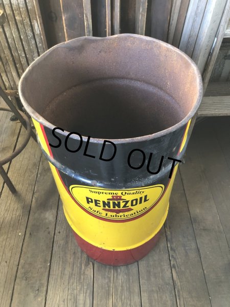 画像2: Vintage Pennzoil 16 Gallon Drum Barrel Oil Can (A156) (2)