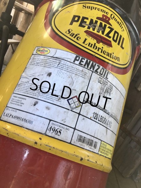 画像9: Vintage Pennzoil 16 Gallon Drum Barrel Oil Can (A156) (9)