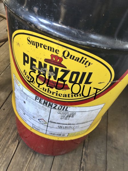 画像8: Vintage Pennzoil 16 Gallon Drum Barrel Oil Can (A156) (8)