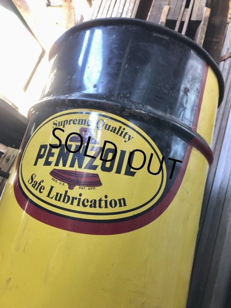画像11: Vintage Pennzoil 16 Gallon Drum Barrel Oil Can (A156) (11)