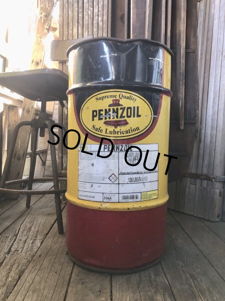 画像4: Vintage Pennzoil 16 Gallon Drum Barrel Oil Can (A156) (4)