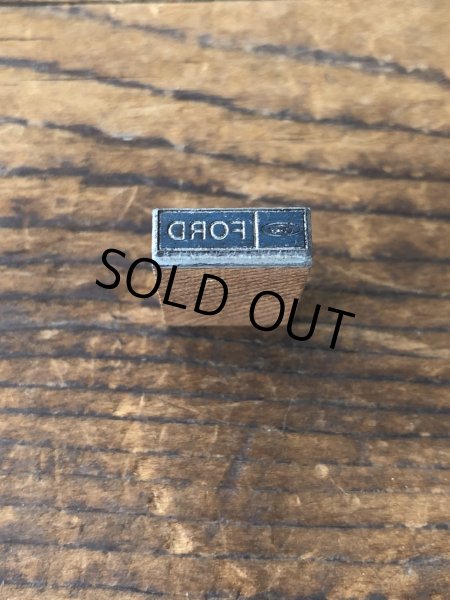 画像2: Vintage letterpress Printing Block FORD 14 (A170)  (2)