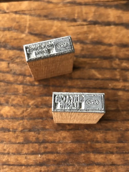 画像2: Vintage letterpress Printing Block FORD RENT-A-CAR LEASING 19 (A175)  (2)