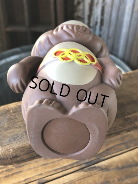 画像6: 70s Moscow Olympic MISHA Coin Bank Doll (A189)  (6)
