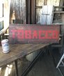 画像1: Vintage U.S.A TOBACCO Wooden Hand Paint Store Sign (A193)  (1)