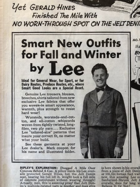 画像7: Vintage LEE WORK CLOTHES The H. D. Lee Company Magazine Advertising w/frame (A200) (7)