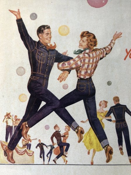 画像6: Vintage LEE WORK CLOTHES The H. D. Lee Company Magazine Advertising w/frame (A199) (6)