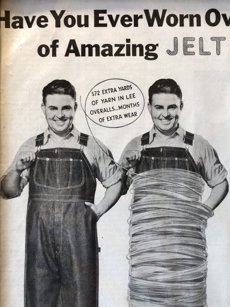 画像10: Vintage LEE WORK CLOTHES The H. D. Lee Company Magazine Advertising w/frame (A196) (10)