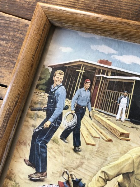 画像5: Vintage LEE WORK CLOTHES The H. D. Lee Company Magazine Advertising w/frame (A198) (5)