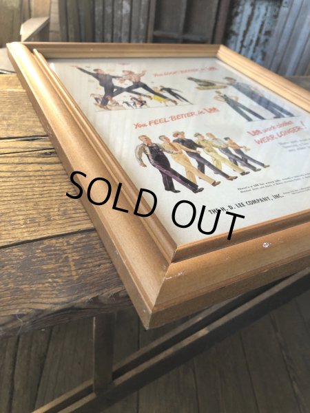 画像3: Vintage LEE WORK CLOTHES The H. D. Lee Company Magazine Advertising w/frame (A199) (3)