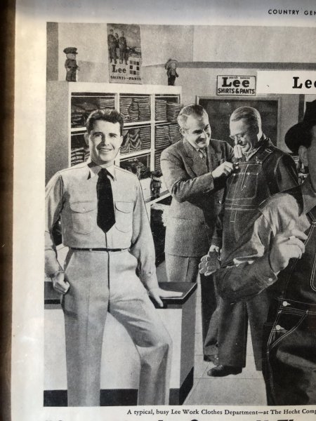 画像6: Vintage LEE WORK CLOTHES The H. D. Lee Company Magazine Advertising w/frame (A197) (6)