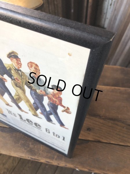 画像2: Vintage LEE WORK CLOTHES The H. D. Lee Company Magazine Advertising w/frame (A194) (2)