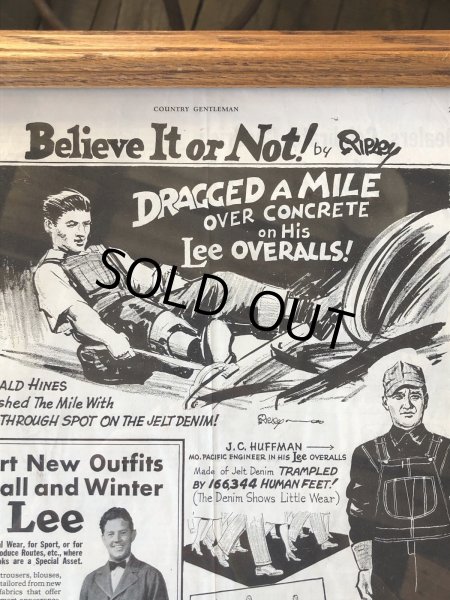 画像5: Vintage LEE WORK CLOTHES The H. D. Lee Company Magazine Advertising w/frame (A200) (5)