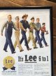 画像6: Vintage LEE WORK CLOTHES The H. D. Lee Company Magazine Advertising w/frame (A194) (6)