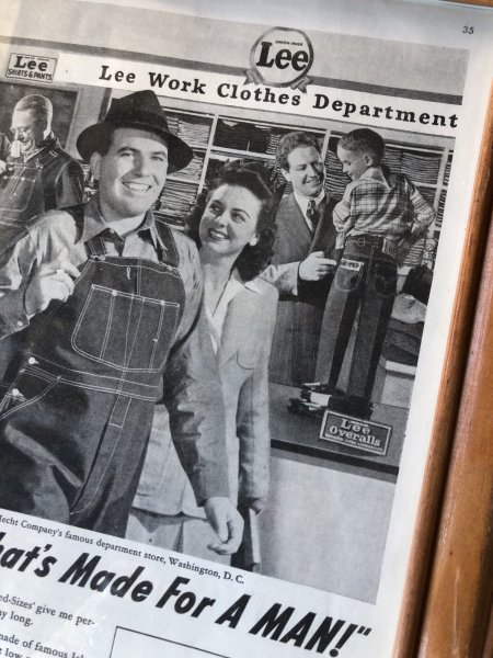 画像5: Vintage LEE WORK CLOTHES The H. D. Lee Company Magazine Advertising w/frame (A197) (5)