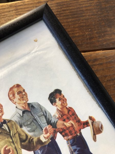 画像5: Vintage LEE WORK CLOTHES The H. D. Lee Company Magazine Advertising w/frame (A194) (5)