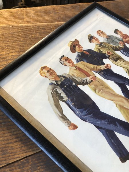 画像7: Vintage LEE WORK CLOTHES The H. D. Lee Company Magazine Advertising w/frame (A194) (7)