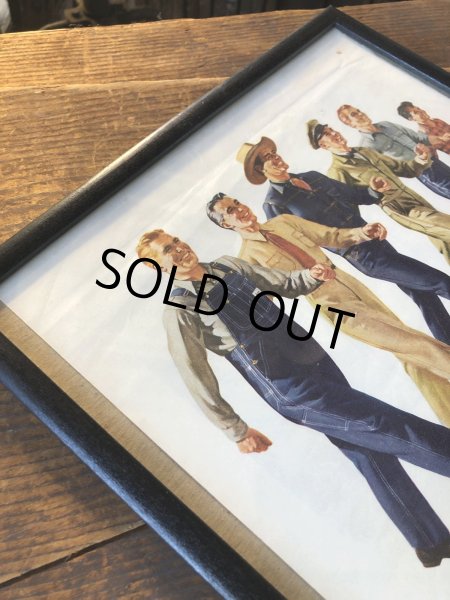 画像7: Vintage LEE WORK CLOTHES The H. D. Lee Company Magazine Advertising w/frame (A194) (7)