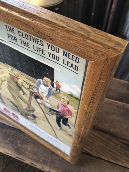 画像2: Vintage LEE WORK CLOTHES The H. D. Lee Company Magazine Advertising w/frame (A198) (2)