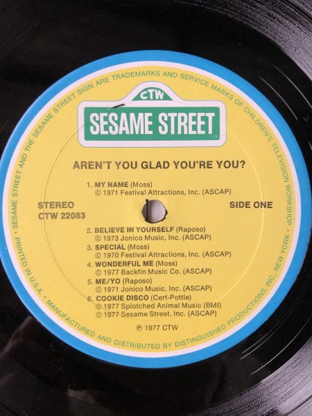 画像6: 70s Vintage LP Sesame Street Aren't you glad you're you? (A209)  (6)