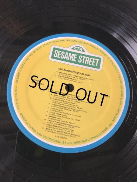 画像9: 70s Vintage LP Sesame Street 10TH ANNIVERSARY ALBUM (A204)  (9)