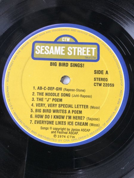 画像6: 70s Vintage LP Sesame Street Big Bird Sings! (A205)  (6)