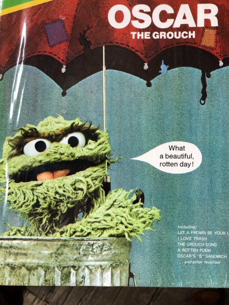 画像2: 70s Vintage LP Sesame Street OSCAR (A208)  (2)