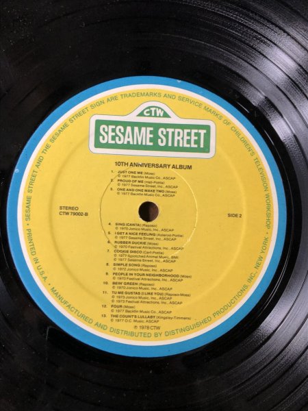 画像10: 70s Vintage LP Sesame Street 10TH ANNIVERSARY ALBUM (A204)  (10)