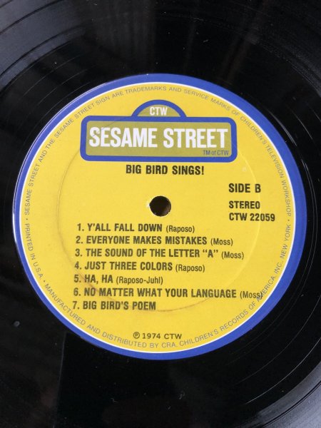 画像7: 70s Vintage LP Sesame Street Big Bird Sings! (A205)  (7)