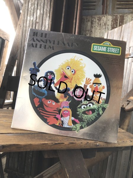 画像1: 70s Vintage LP Sesame Street 10TH ANNIVERSARY ALBUM (A204)  (1)