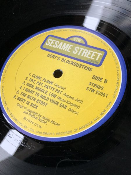 画像6: 70s Vintage LP Sesame Street Bert's Blockbusters (A206)  (6)