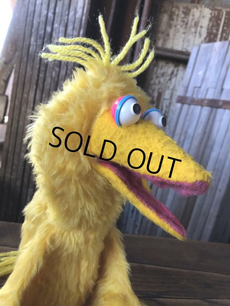 画像5: 80s Vintage Sesame Street Big Bird Hand Puppet Doll (A207) (5)