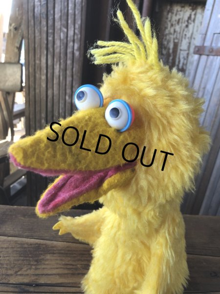 画像6: 80s Vintage Sesame Street Big Bird Hand Puppet Doll (A207) (6)