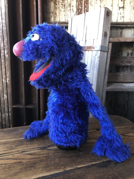 画像2: 70s Vintage Sesame Street Grover Hand Puppet Doll (A208) (2)