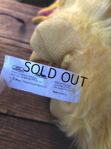 画像12: 80s Vintage Sesame Street Big Bird Hand Puppet Doll (A207) (12)