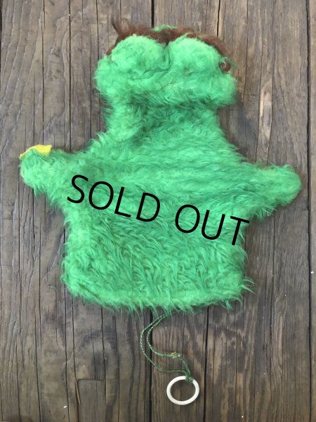 画像11: 70s Vintage Sesame Street Oscar The Grouch Hand Puppet Doll (A206) (11)