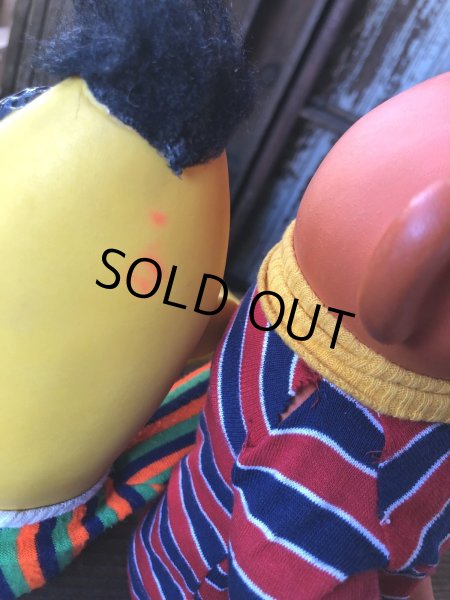 画像7: 70s Vintage Sesame Street Ernie and Bert Hand Puppet Doll SET (A209) (7)