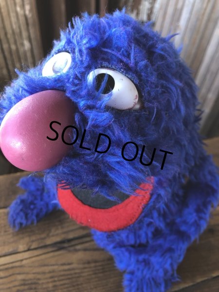 画像6: 70s Vintage Sesame Street Grover Hand Puppet Doll (A208) (6)