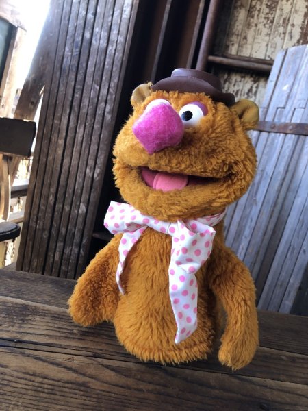 画像1: 70s Vintage Muppet Show Fozzie Bear Hand Puppet Doll (A205) (1)