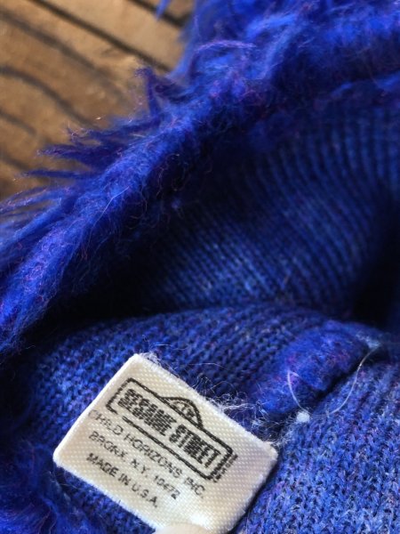 画像13: 70s Vintage Sesame Street Grover Hand Puppet Doll (A208) (13)